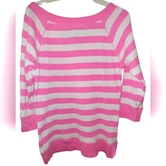 Lauren Ralph Lauren Pink and White Striped Top - Picture 2 of 3